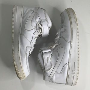 Nike Air Force 1 Mid tops white size 8 men